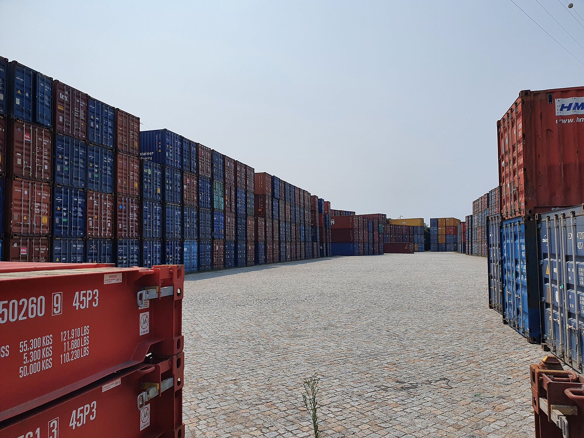 Containers staged for sale in Baltimore, MD
